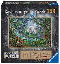 Ravensburger Escape: A peça unicorn 759 grande formato quebra-cabeça para adultos Cada peça é única, tecnologia softclick significa que as peças se encaixam perfeitamente