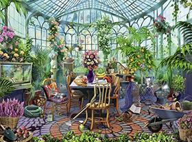 Ravensburger Greenhouse Morning 500 Piece Puzzle for Adults - Every Piece is Unique, Softclick Technology Means Pieces Fit Together Perfectly,Multi,19.5" x 14.25"