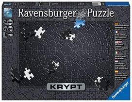 Ravensburger Krypt Black 15260 736 Peça quebra-cabeça para adultos, cada peça é única, tecnologia softclick significa que as peças se encaixam perfeitamente,27" x 20"