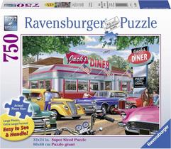 Ravensburger Meet You at Jack's 19938 750 Piece Large Pieces Jigsaw Puzzle for Adults, Every Piece is Unique, Softclick Technology Means Pieces Fit Together Perfectly, multi, "31.5"" x 23.5""