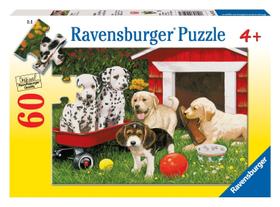 Ravensburger Puppy Party - 60 Peças Quebra-Cabeça para Crianças - Cada Peça é Única, Peças Se encaixam perfeitamente