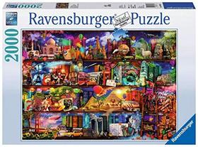 Ravensburger World of Books Puzzle 2000 Peça Quebra-cabeça para adultos Tecnologia Softclick Significa que as peças se encaixam perfeitamente