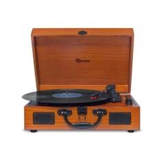 Raveo Vitrola com USB e Bluetooth, Sonetto Wood, 10W, marrom