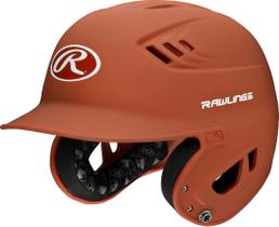 Rawlings R16 Velo Casco de Béisbol Junior Naranja Mate Quemado