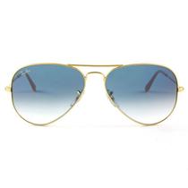 Ray Ban Aviador RB3025L - Dourado/Azul Degradê 001/3F 58mm - Óculos de Sol
