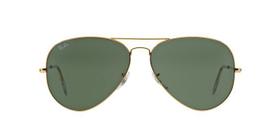 Ray-Ban AVIATOR LARGE METAL II RB3026L L2846 Ouro Lente Cinza Tam 62