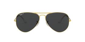 Ray-Ban AVIATOR LARGE METAL RB3025 919648 Ouro Lente Polarizada Cinza Tam 55