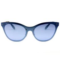 Ray Ban Blaze Cat Eye RB3580-N - Dourado/Azul Semi-Espelhado 9039/1U 43mm - Óculos de Sol