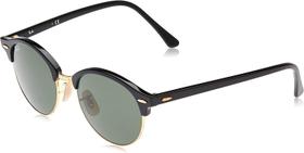 Ray-Ban Clubround RB4246 901 Preto Lente Verde Escuro G15 Tam 51