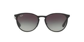 Ray-Ban Erika Metal RB3539 002/8G Preto Lente Cinza Degradê Tam 54