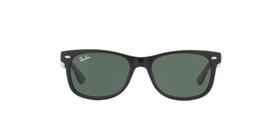 Ray-Ban Junior Kids Infanto Juvenil New Wayfarer RJ9052S 100/71 Preto Lente Verde Escuro Tam 48