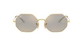 Ray-Ban OCTAGON RB1972 001/B3 Ouro Lente Espelhada Ouro Cinza Fotocromática Tam 54