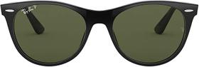 Ray-Ban RB2185 901/58 Preto Lente Polarizada Verde Tam 55