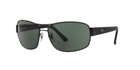 Ray-Ban RB3503L 006/71 Preto Lente Verde Tam 66