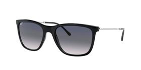 Ray-Ban RB4344 601/78 Preto Lente Polarizada Azul Degradê Tam 56