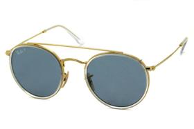 Ray ban round double bridge rb3647-n 001/02 51 polarizado