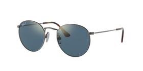 Ray-Ban ROUND RB8247 9208T0 Grafite Lente Polarizada Espelhada Azul Ouro Tam 50