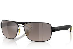 Ray ban scuderia ferrari rb3763-m f120/5j 64-17 polarizado