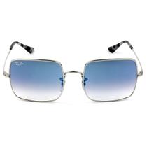 Ray Ban Square RB1971 - Prata/Azul Degradê 91493F 54mm - Óculos de Sol