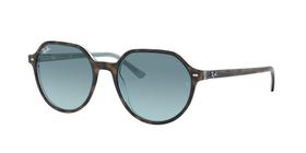 Ray-Ban THALIA RB2195 13163M Tartaruga Lente Azul Degradê Cinza Tam 53