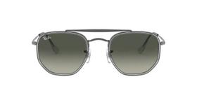 Ray-Ban THE MARSHAL II RB3648M 004/71 Grafite Lente Cinza Degradê Tam 52