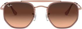 Ray-Ban THE MARSHAL II RB3648M 9069A5 Cobre Lente Rosa Marrom Degradê Tam 52