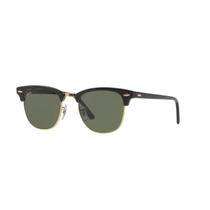 RayBan Clubmaster Classic RB3016 W0365 Preto Lente Verde Escuro G15 Tam 49