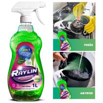 Raylin Desengraxante Spray Limpa Tudo 7 em 1 Novo Aroma Capim Limão 1 Litro
