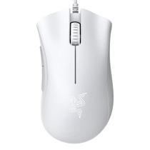 Razer DeathAdder Essential Gaming Mouse: Sensor óptico de 6400 DPI - 5 botões programáveis - Interruptores mecânicos - Punhos laterais de borracha - Branco mercúrio