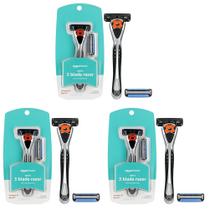 Razor Amazon Basics 3-Blade Motion Sphere para homens (pacote com 3) Razor Amazon Basics 3-Blade Motion Sphere para homens (pacote com 3)