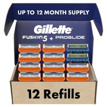Razor Blade reabastece Gillette Fusion5 10 cartuchos + 2 ProGlide