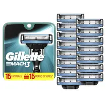 Razor Blade reabastece Gillette Mach3 para homens com 15 lâminas Razor Blade reabastece Gillette Mach3 para homens com 15 lâminas
