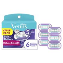 Razor Blade reabastece Gillette Venus Deluxe Smooth Swirl x6 Razor Blade reabastece Gillette Venus Deluxe Smooth Swirl x6