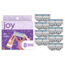 Razor Blade Recarga Joy Joy, 8 unidades, Purple Lubrastrip Razor Blade Recarga Joy Joy, 8 unidades, Purple Lubrastrip