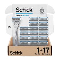 Razor Schick Hydro Dry Skin com 1 alça e 17 cartuchos