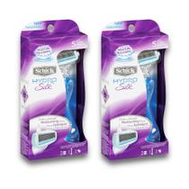 Razor Schick Hydro Silk para mulheres, pacote com 2