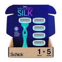 Razor Schick Hydro Silk Sensitive para mulheres com recargas de 5 lâminas