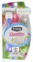 Razor Schick Quatro, descartável feminino, tamanho pequeno, 3 unidades