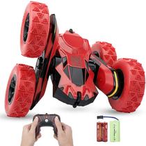 RC Car Haktoys Stunt Red Truck com luzes LED piscantes para crianças RC Car Haktoys Stunt Red Truck com luzes LED piscantes para crianças
