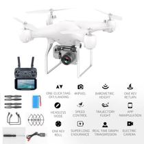 RC Drone 2.4G Wifi Controle Remoto RC Drone Avião Selfie Quadcopter com 4K HD Camera Drone 4k Profesional Helicópteros RC (Branco)