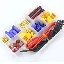 RC FPV Drone T Plug XT60 XT90 EC3 EC5 Macho Fêmea Adaptador Conectores 16AWG Fio De Silicone Tubo