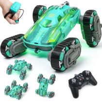 RC Stunt Car FuniOi de 8 rodas para crianças de 6 a 12 anos com luzes