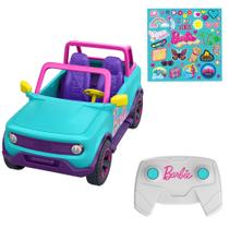 RC SUV Hot Wheels Barbie - Com Adesivos para 2 Bonecas