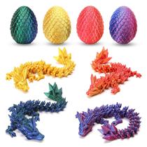 RCARQMU 4 peças de ovos de dragão impressos em 3D com brinquedos