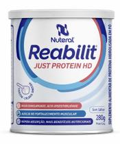 Reabilit Just Protein HD 280g Sem Sabor Proteína do Soro do Leite Extensamente Hidrolisada WPH, 12g de Proteína por Porção