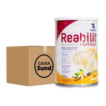 Reabilit peptiflex baunilha 400g (kit c/03) - nuteral