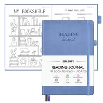 Reading Journal SIMSIMY 104 resenhas de livros, tamanho A5