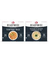ReadyWise Kit de Alimentação de Emergência com 48 Porções Sem Glúten