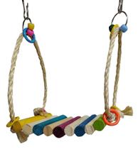 Real brinquedos pet - brinquedo para aves balanço colorido p