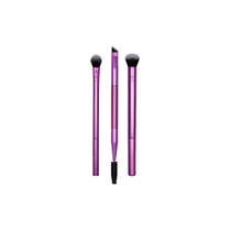 Real Techniques Eye Shade + Blend Kit de Pincéis para Maquiagem Roxo
